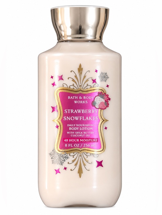 Bath & Body Works Other - Bath & Body Works Strawberry Snowflakes Body Lotion 8 oz NEW SEALED